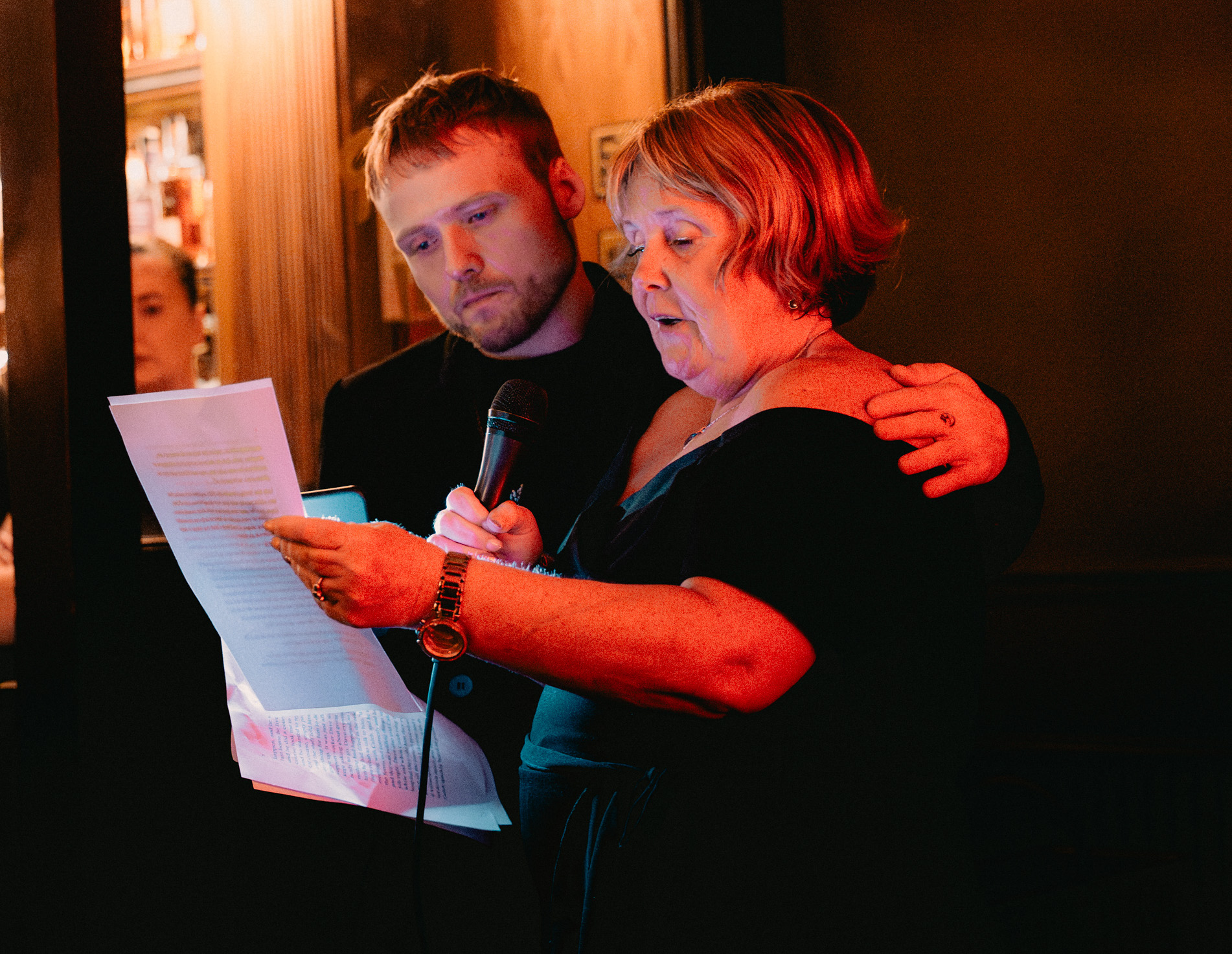 Joanne, Caleb's Mother, read a poignant tribute about his life and the events leading to his death ahead of the Hooked private film screening (May 2026)