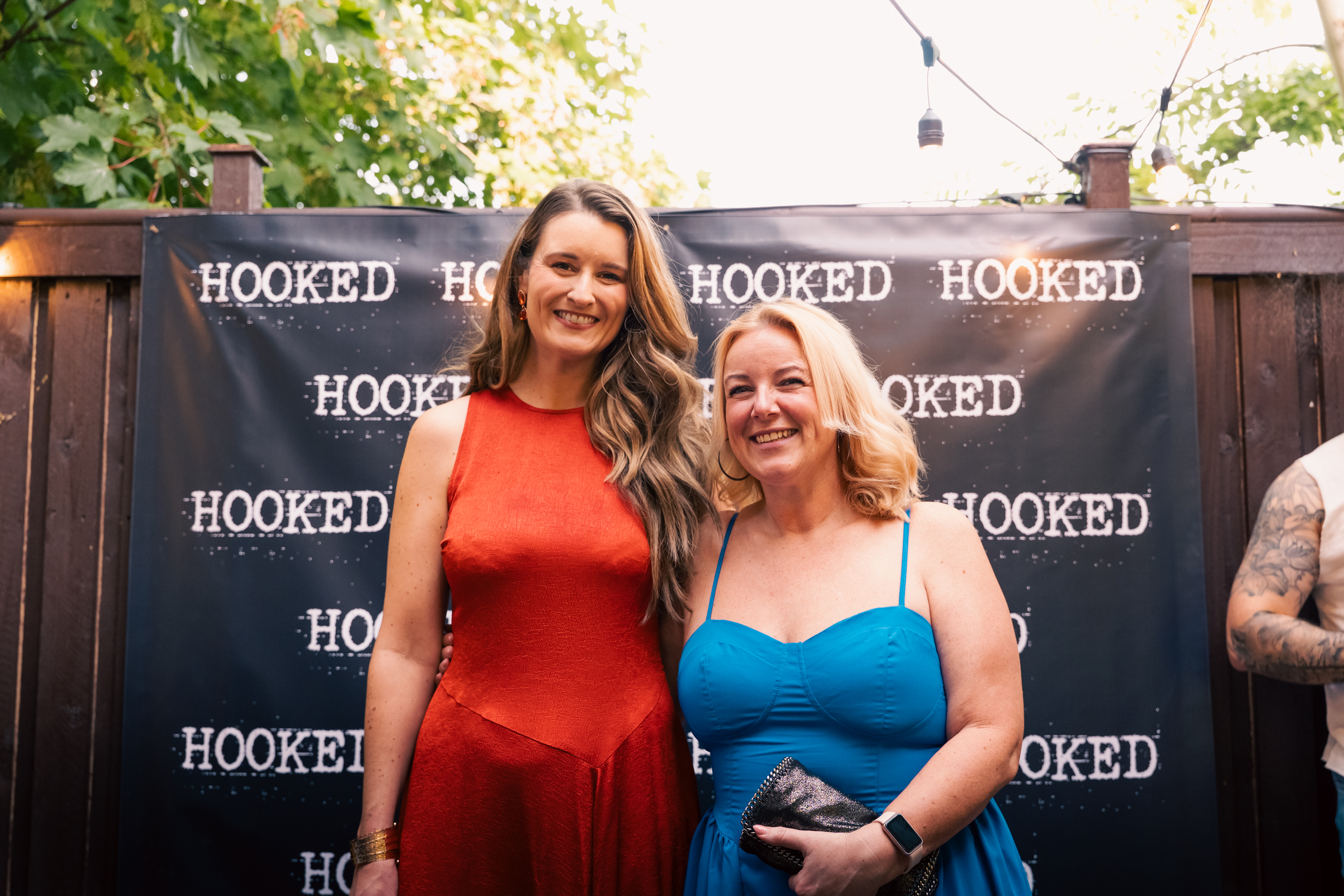 Jade Strain (Director of Hooked), left - private screening in Sheffield - May 2026