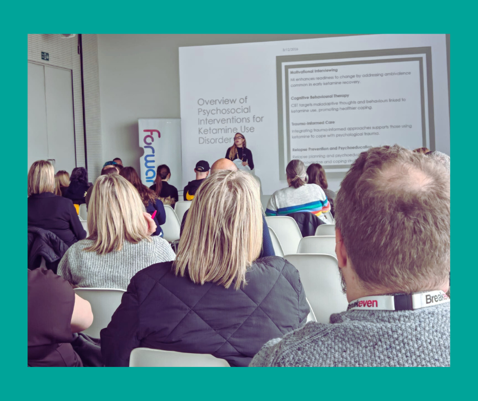 inspiring talk at the Forward Trust ketamine awareness session